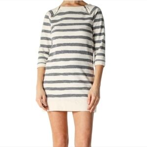 ⭐Ann Taylor Loft Gray Striped Dress XS⭐